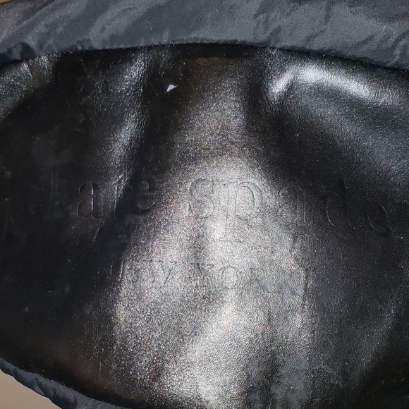 KATE SPADE black puffer tote with polka dot lining - Picture 10 of 10